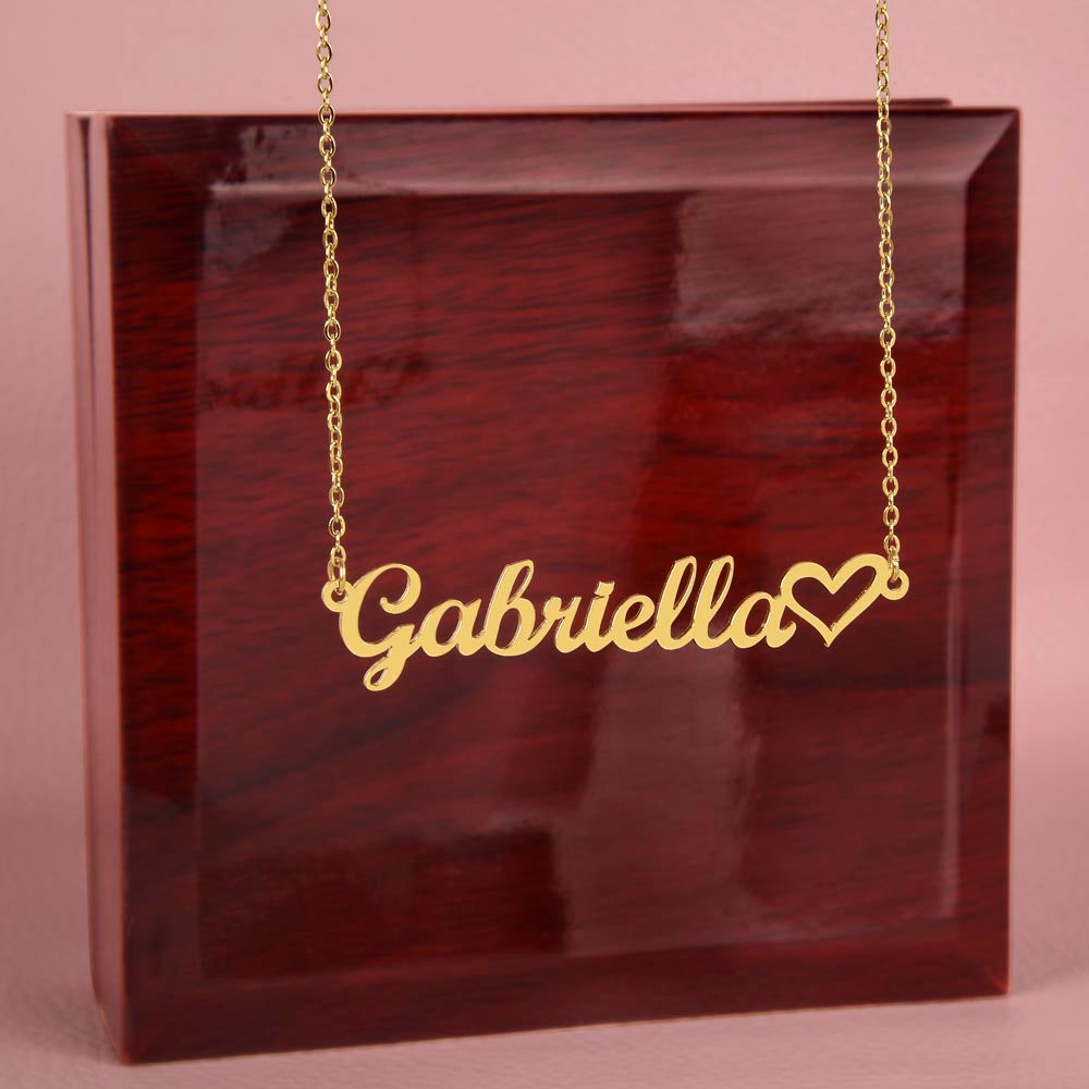 Personalized Name Necklace + Heart