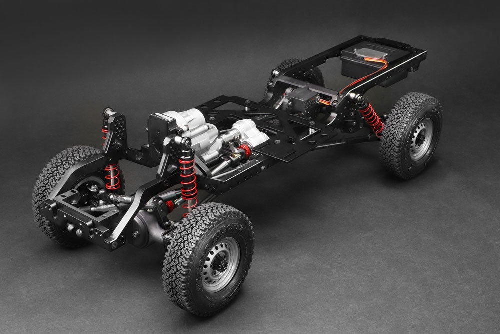 Boom Racing 1/10 4WD Radio Control Chassis Kit w/ Killerbody LC70 Hard Body Kit Set for BRX01