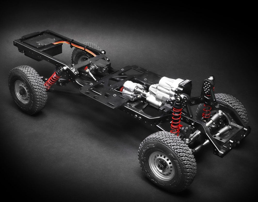 Boom Racing 1/10 4WD Radio Control Chassis Kit w/ Killerbody LC70 Hard Body Kit Set for BRX01