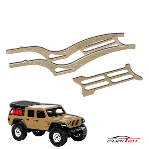 Furitek Scythe Aluminum Rail Frame For SCX24 Jeep Gladiator - Beige