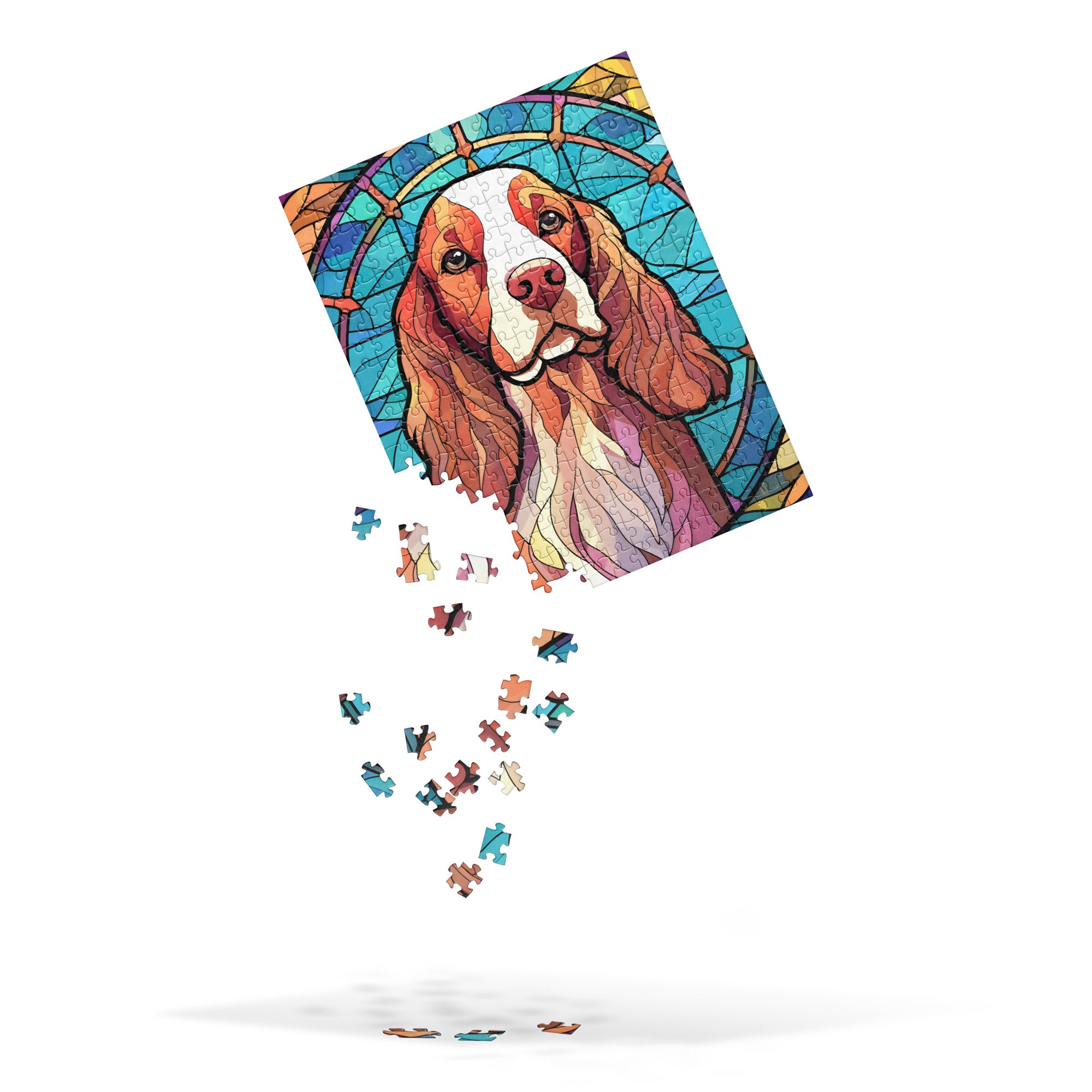 Brittany Dog Breed Pet Lover Dog Mom Dad Jigsaw puzzle 252 Pcs Christmas Gift