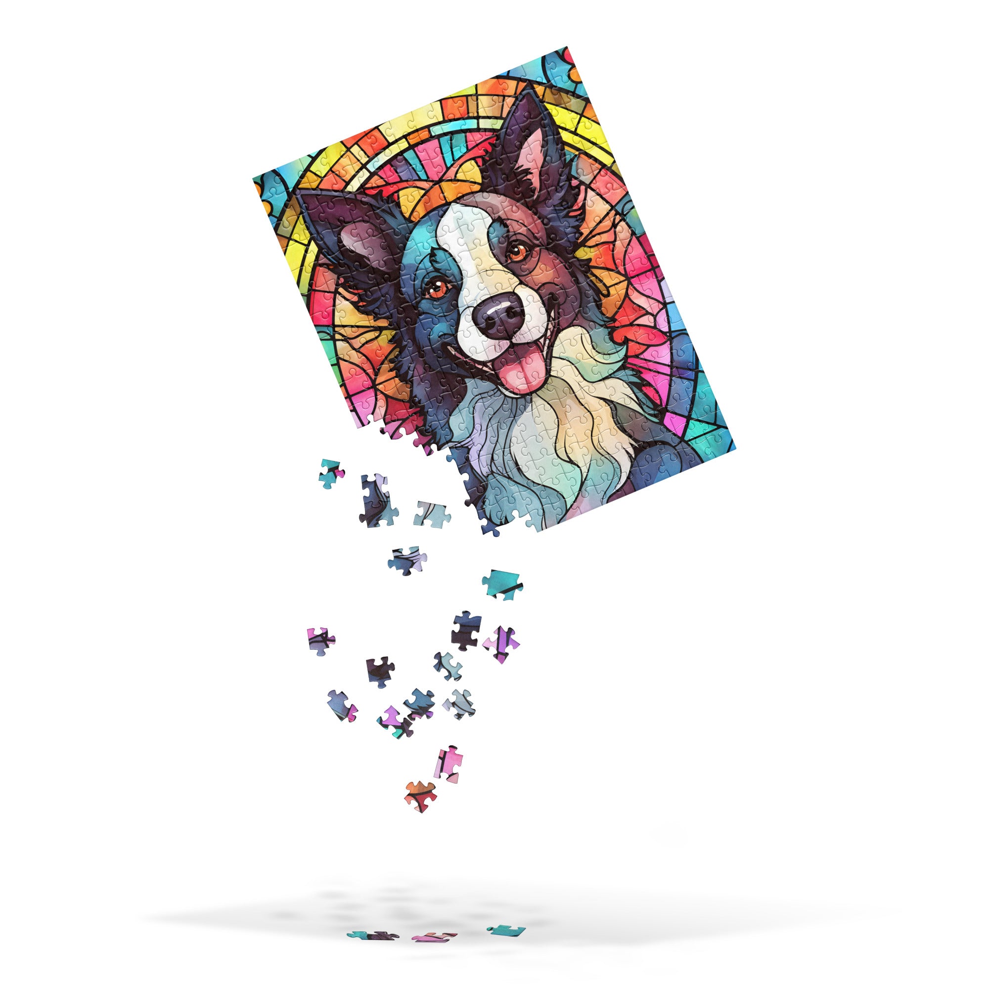 Border Collie Pet Dog Lover Mom Dad Gift Jigsaw puzzle 252 Pcs Christmas Gift
