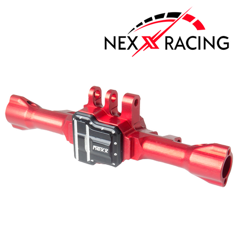 Nexx Racing CNC Alu Rear Axle Housing For TRX4M ( Included Bearing )-Red