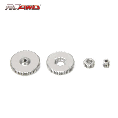 RCAWD Axial SCX24 Upgrades input gear main differential gear motor pinion gear spur gear Hardened stainless steel SCX2436