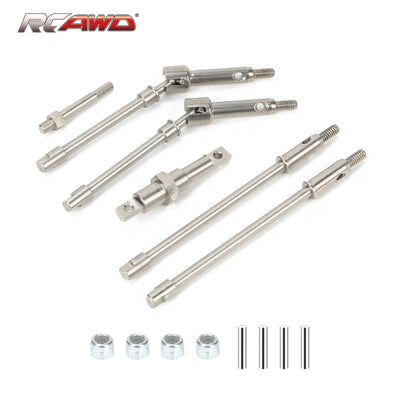 RCAWD Axial SCX24 Upgrades front center differential shafts and front&rear shafts set SCX2429S