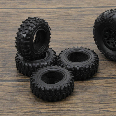 RCAWD 4pcs 55*21mm rubber tire for  FMS FCX24 1-24 crawlers