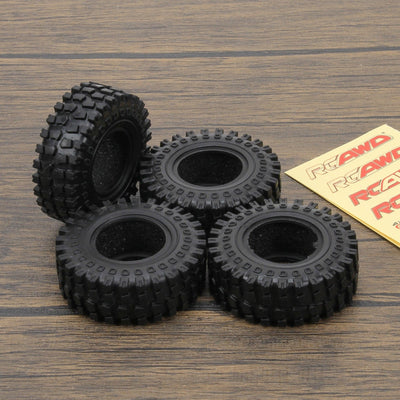 RCAWD 4pcs 58*22mm rubber tire for FMS FCX24 1-24 crawlers