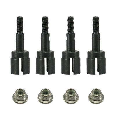 RCAWD RC Wheel Stub Axle For Redcat Racing Lightning STK Tornado EPX PRO 4pcs