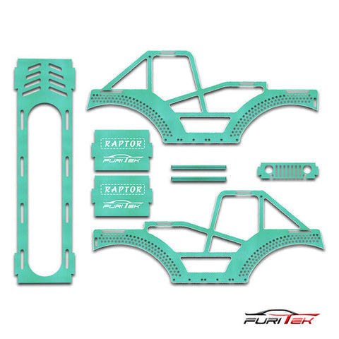 FURITEK Raptor Aluminum Frame Kit For SCX24 Crawlers - Green Seafoam