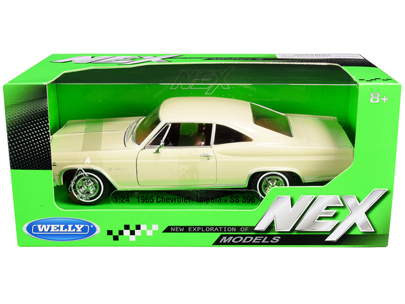 1965 Chevrolet Impala SS 396 Beige "NEX Models" 1/24 Diecast Model Car by Welly