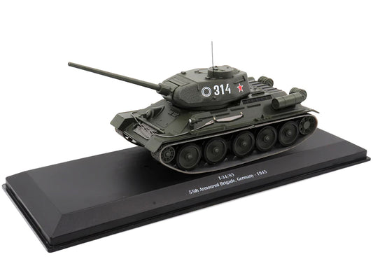 T-34-85 Tank #314 "USSR 55th Armoured Brigade Germany 1945" 1/43 Diecast Model by AFVs of WWII