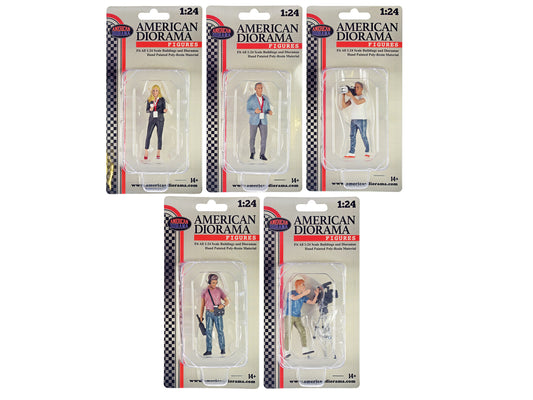 "On-Air" 6 piece Figures and Accessory Set for 1/24 Scale Models by American Diorama