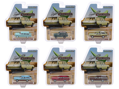 "Estate Wagons" 6 piece Set Series 4 1/64 Diecast Model Cars by Greenlight