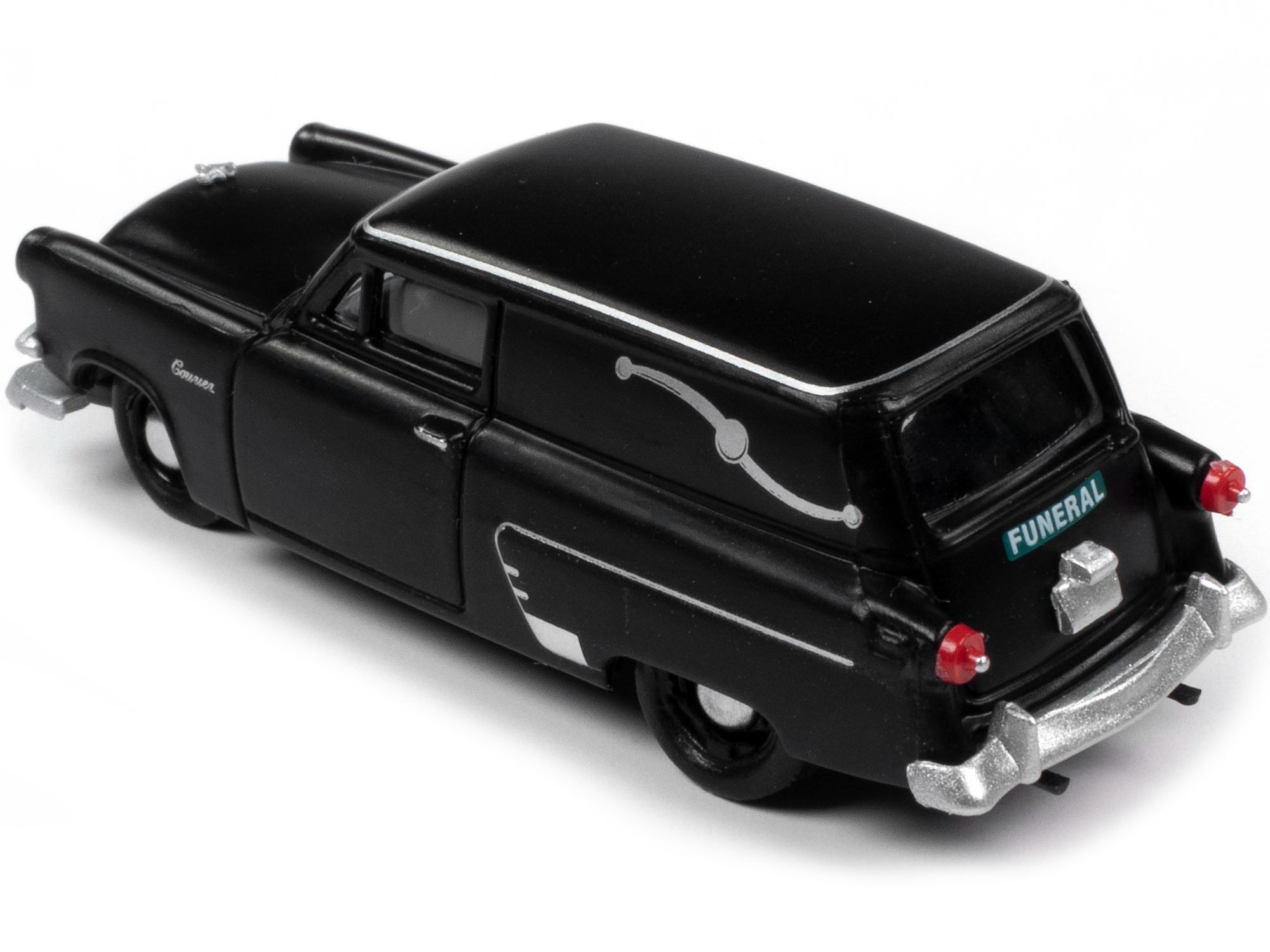 1953 Ford Courier Sedan Delivery Hearse Matt Black 1/87 (HO) Scale Model Car by Classic Metal Works