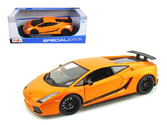 2007 Lamborghini Gallardo Superleggera Orange 1/18 Diecast Model Car by Maisto