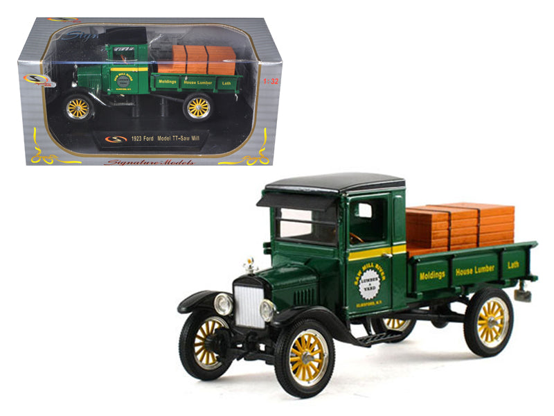 1923 Ford Model TT Lamber Truck Green 1/32 Diecast Model Car by Signature Models