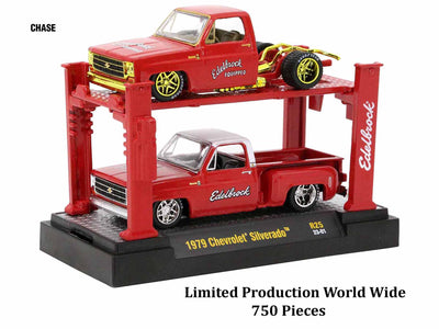 "Auto Lifts" Set of 6 pieces Series 25 Limited Edition to 5600 pieces Worldwide 1/64 Diecast Model Cars by M2 Machines