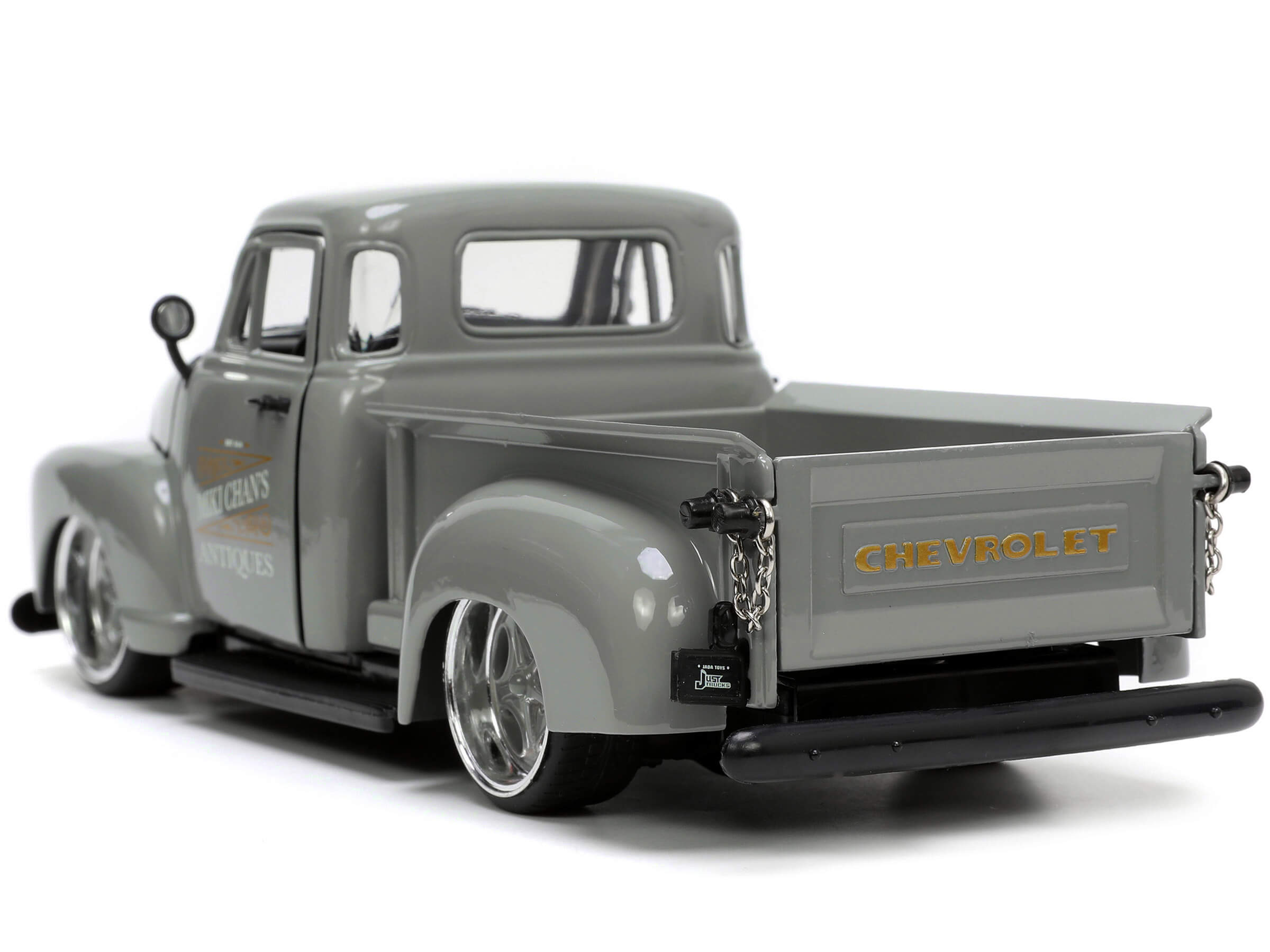 1953 Chevrolet Pickup Truck Gray "Miki Chan's Antiques" with Extra Wheels "Just Trucks" Series 1/24 Diecast Model Car by Jada