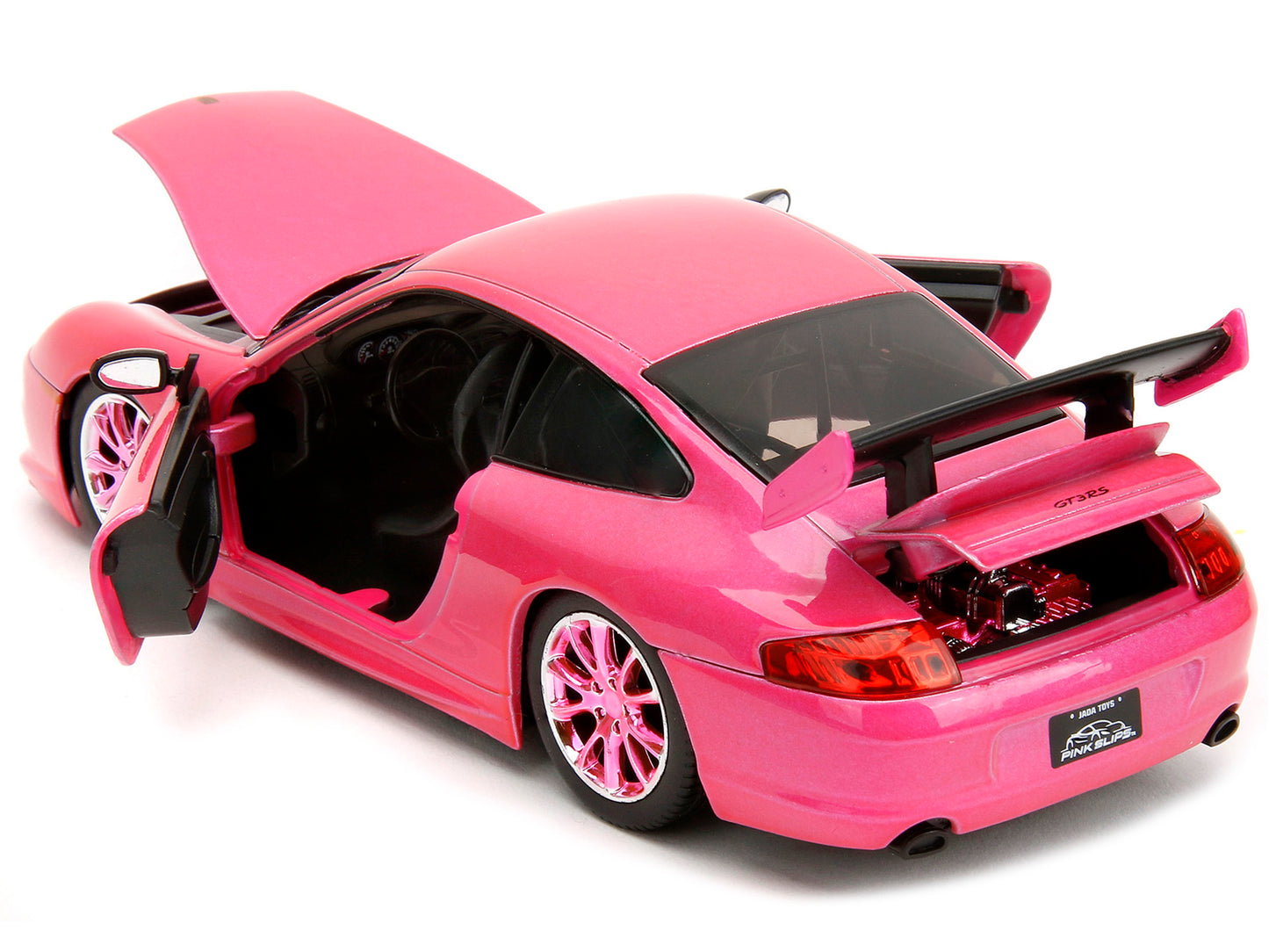 Porsche 911 GT3 RS Pink Metallic with Pink Wheels "Pink Slips" Series 1/24 Diecast Model Car by Jada