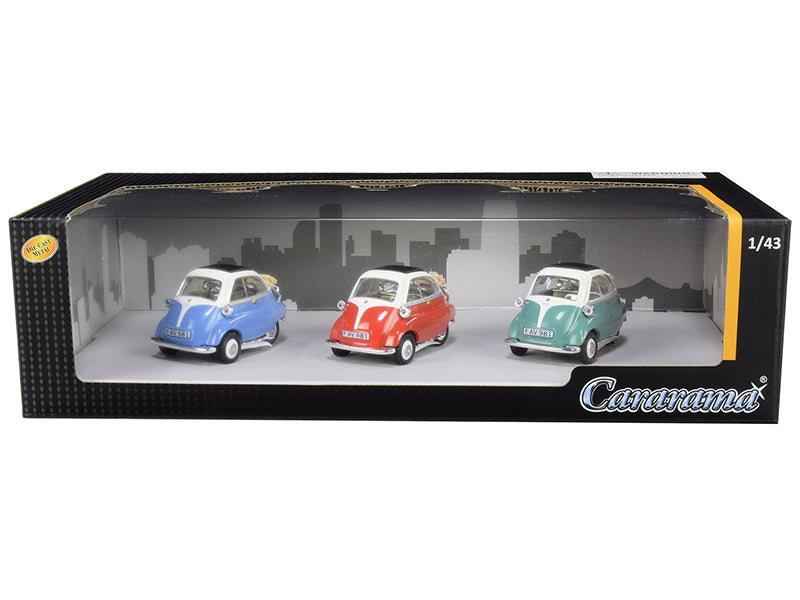 BMW Isetta 3 piece Gift Set 1/43 Diecast Model Cars by Cararama