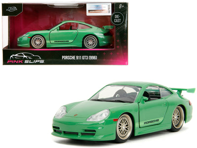 Porsche 911 GT3 (996) Green "Pink Slips" Series 1/32 Diecast Model Car by Jada