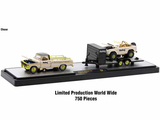Auto Haulers Set of 3 Trucks Release 53 Limited Edition to 8400 pieces Worldwide 1/64 Diecast Model Cars by M2 Machines