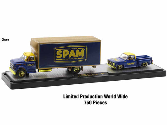 Auto Haulers Set of 3 Trucks Release 55 Limited Edition to 8400 pieces Worldwide 1/64 Diecast Model Cars by M2 Machines