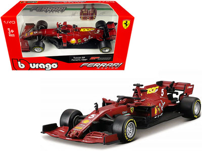 Ferrari SF1000 #5 Sebastian Vettel Tuscan GP Formula One F1 (2020) "Ferrari's 1000th Race" 1/43 Diecast Model Car by Bburago