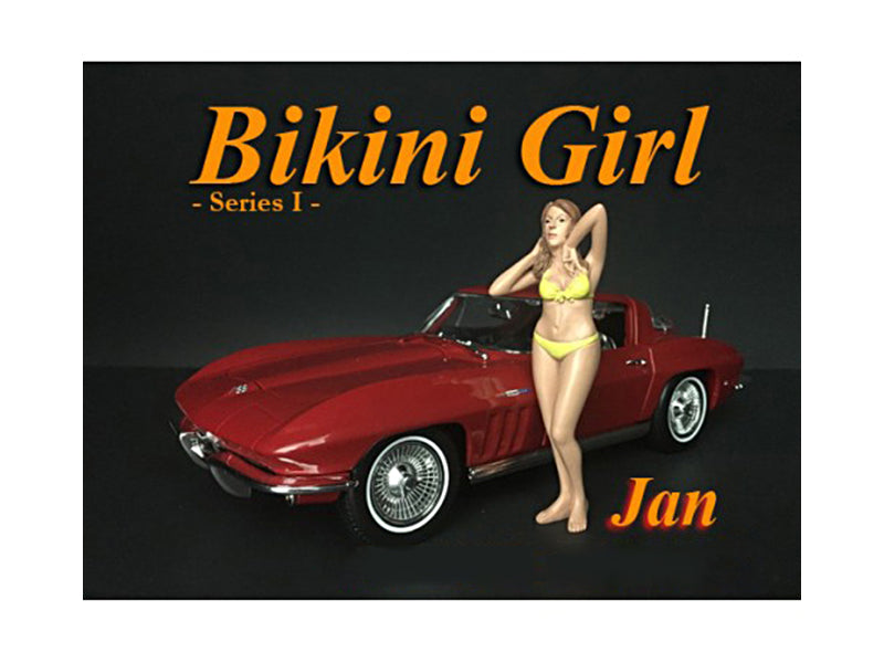 Jan Bikini Calendar Girl Figure for 1/24 Scale Models by American Diorama