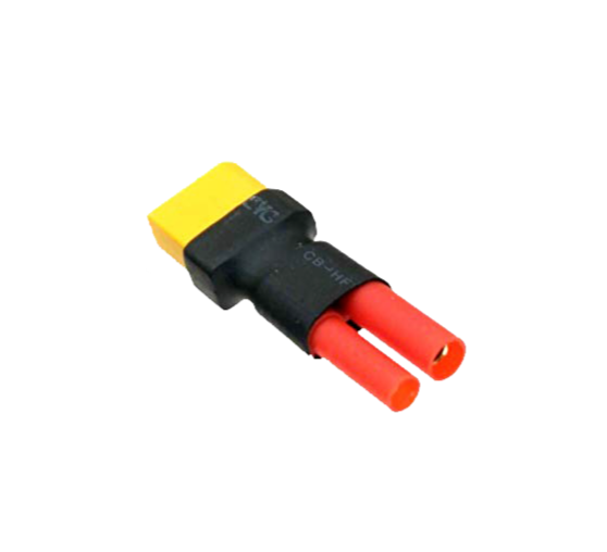 SpeedTek RC Male Banana 4.0 to Female XT90 Wireless Connector