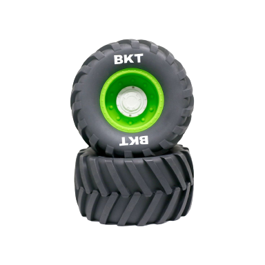 SpeedTek RC 91/173 Un-Mounted Un-Belted Monster Truck Tires (2) (Green)