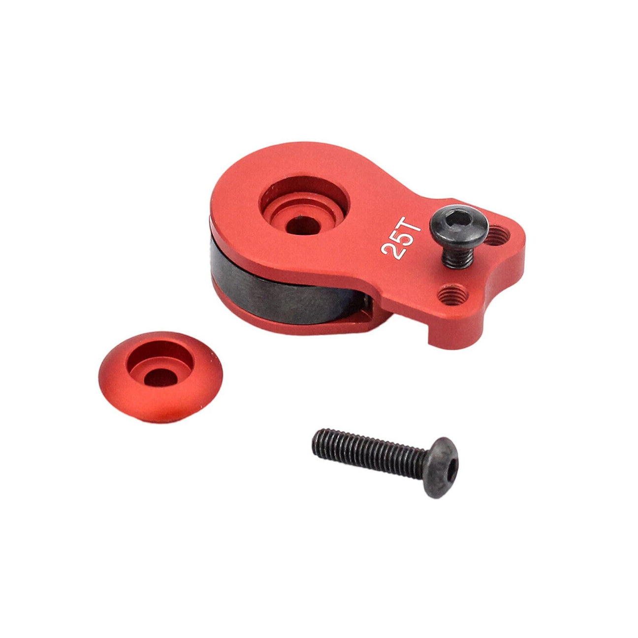 SpeedTek RC 25T Aluminum Premium Servo Saver Horn (Red)