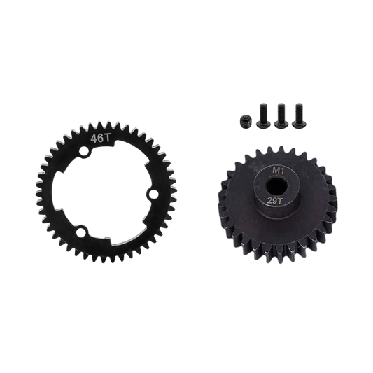 SpeedTek RC Heavy Duty Mod 1.0 Pinion Gear (5mm) (29T) & Spur Gear (46T) Combo