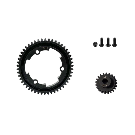 SpeedTek RC Heavy Duty Mod 1.0 Pinion Gear (5mm) (21T) & Spur Gear (50T) Combo