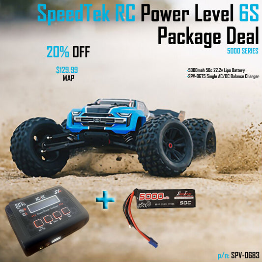 SpeedTek RC Power Level 6S Package Deal (5000 Series)