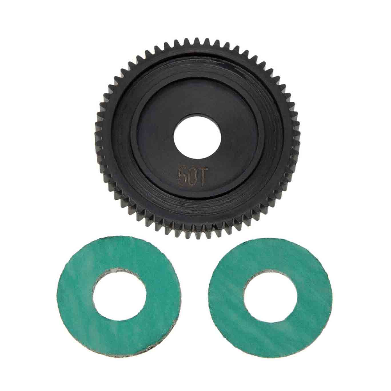 SpeedTek RC Hardened Steel Spur Gear (60T 0.5M) w/ Slipper Pads (2)