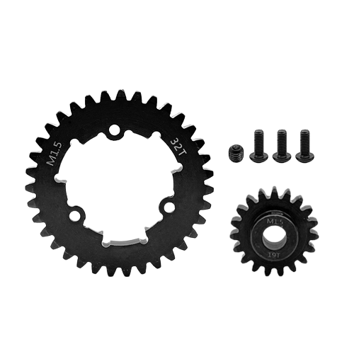 SpeedTek RC Heavy Duty Mod 1.5 Pinion Gear (8mm) (19T) & Spur Gear (32T) Combo