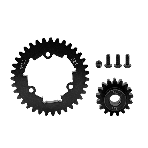 SpeedTek RC Heavy Duty Mod 1.5 Pinion Gear (8mm) (17T) & Spur Gear (32T) Combo