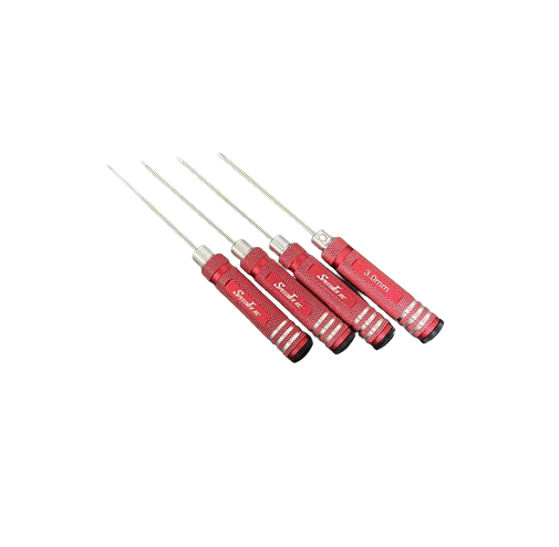 SpeedTek RC Metric Hex Driver Set (4) (1.5mm, 2.0mm, 2.5mm & 3.0mm)