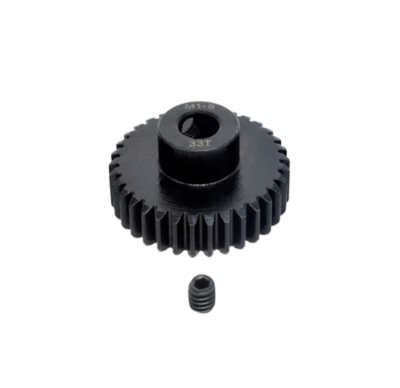 SpeedTek RC Heavy Duty Hardened Steel Mod 1 Pinion Gear (8mm Bore)-33T