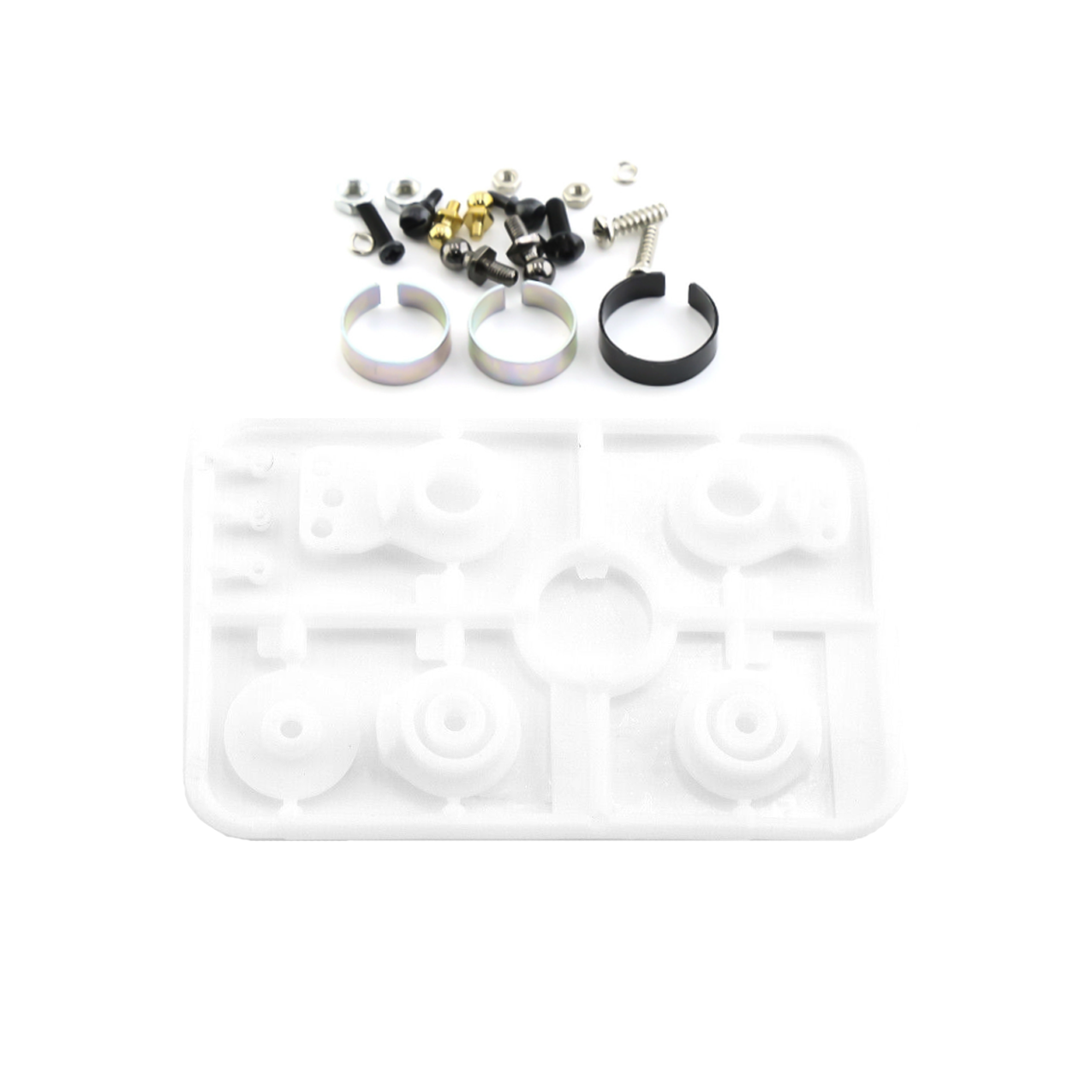 SpeedTek RC 25T Plastic Servo Saver Horn Set (2) (White)