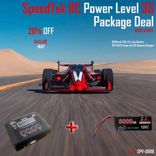 SpeedTek RC Power Level 3S Package Deal (8000 Series)