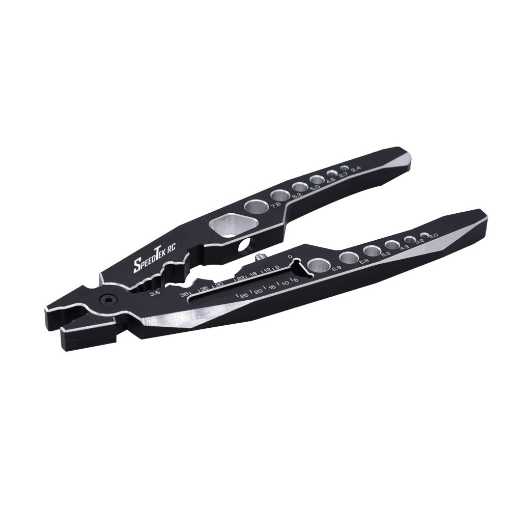 SpeedTek RC Multifunctional RC Aluminum Alloy Shock Shaft Pliers (Black)