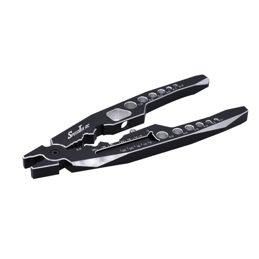 SpeedTek RC Multifunctional RC Aluminum Alloy Shock Shaft Pliers (Black)