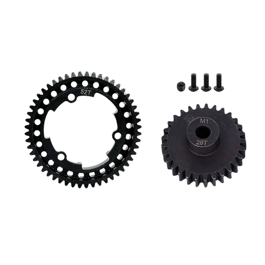 SpeedTek RC Heavy Duty Mod 1.0 Pinion Gear (5mm) (29T) & Spur Gear (52T) Combo