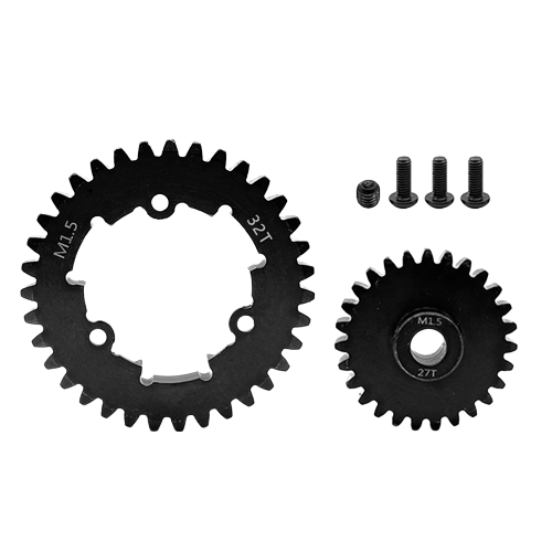 SpeedTek RC Heavy Duty Mod 1.5 Pinion Gear (8mm) (27T) & Spur Gear (32T) Combo