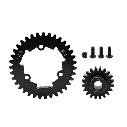 SpeedTek RC Heavy Duty Mod 1.5 Pinion Gear (8mm) (20T) & Spur Gear (32T) Combo