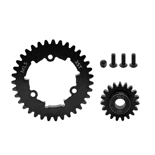 SpeedTek RC Heavy Duty Mod 1.5 Pinion Gear (8mm) (19T) & Spur Gear (35T) Combo