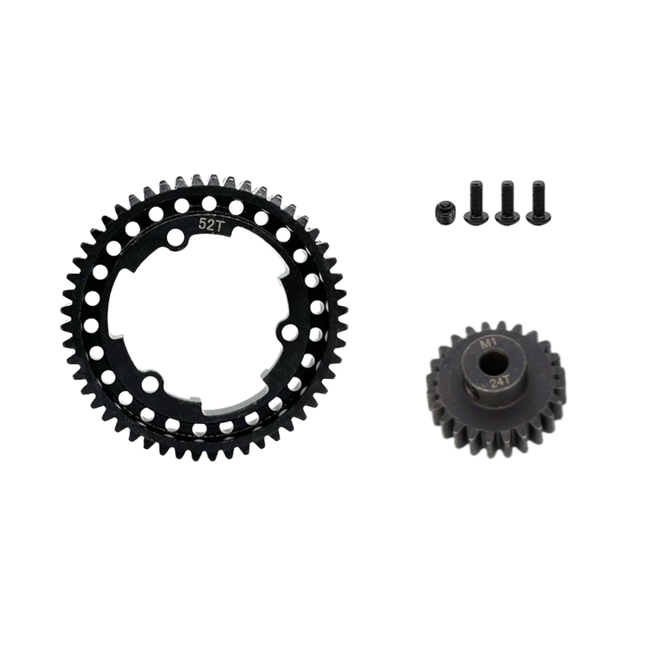 SpeedTek RC Heavy Duty Mod 1.0 Pinion Gear (5mm) (24T) & Spur Gear (52T) Combo