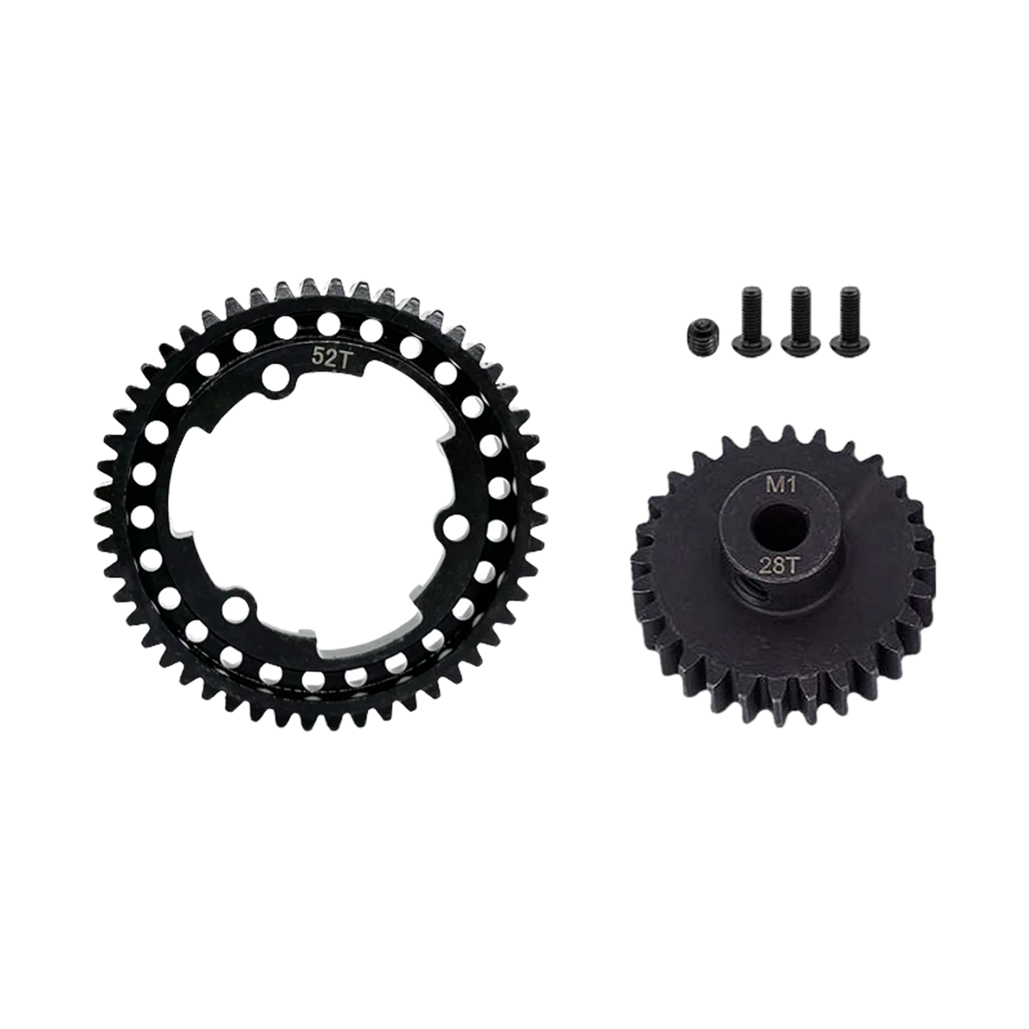 SpeedTek RC Heavy Duty Mod 1.0 Pinion Gear (5mm) (28T) & Spur Gear (52T) Combo